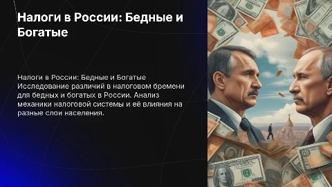 Налоги бедных и богатых в России