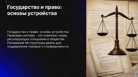 Государство и право: как устроен наш правовой мир