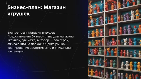 бизнес план магазин игрушек герои на полках