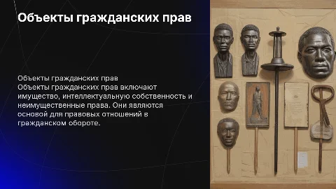 Объекты гражданских прав