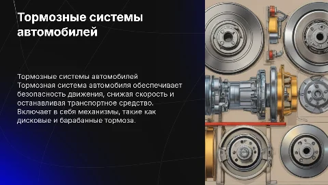 Презентация по проекту: тормозные системы легковых автомобилей