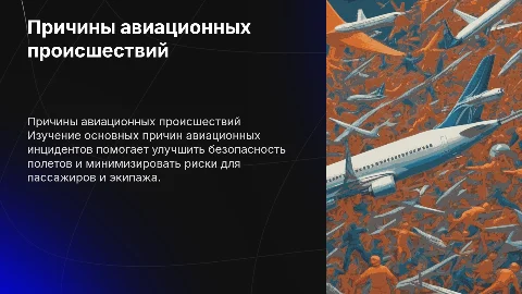 Основные причины аваиционных происшествий с самолетами