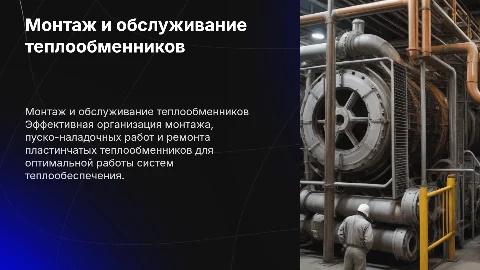 Монтаж и обслуживание пластинчатого теплообменника