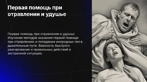 Первая помощь при отравлении и удушье: важные советы