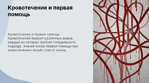 Кровотечение: виды и первая помощь при кровотечении