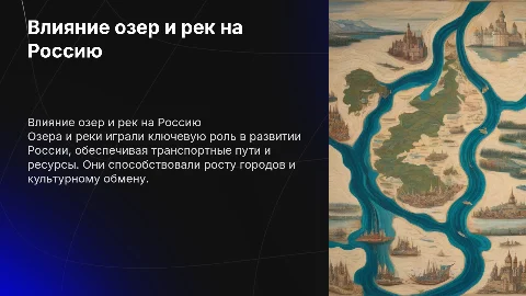 Роль озер и рек в истории России