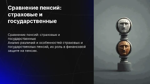 Сравнительный анализ страховых и государственных пенсий
