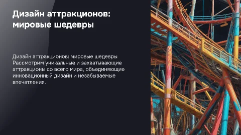 Дизайн аттракционов: интересные аттракционы со всего мира
