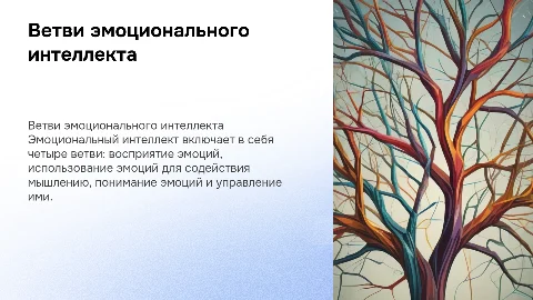 Ветви эмоционального интеллекта