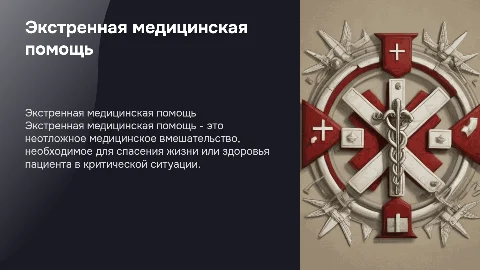 - 1. Понятие «оказание медицинской помощи в экстренной форме»