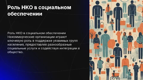 роль некоммерческих организаций в социальном обеспечении