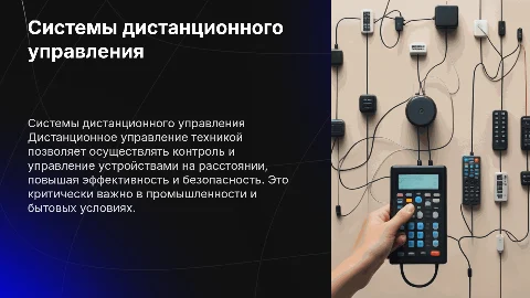 Системы дистанционного управление техникой