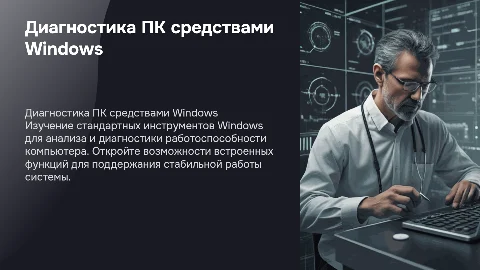 Диагностика работоспособности пк стандартными средствами Windows