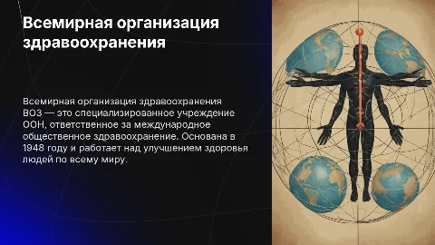 всемирная организация здравоохранения (ВОЗ)