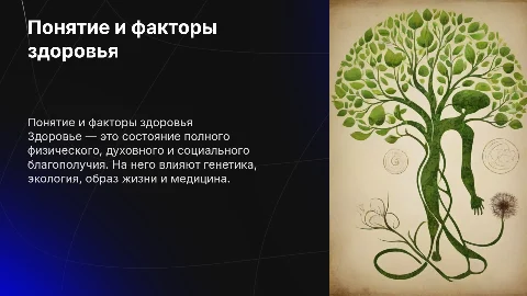Понятие здоровье, факторы определяющие здоровье