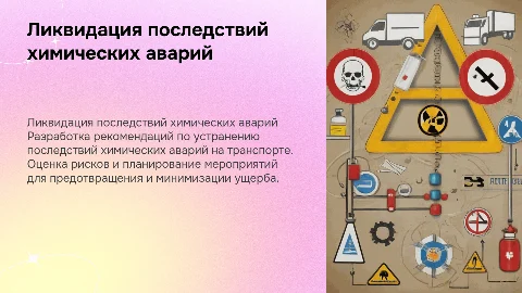 Рекомендации по ликвидации последствий химических аварий