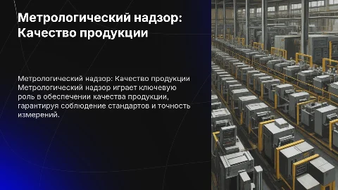 Метрологический надзор: Обеспечение качества продукции