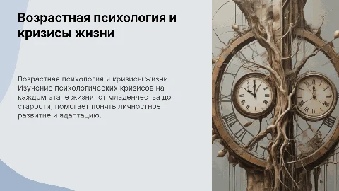 Возрастная психология. Кризисы от 0 до 100 лет