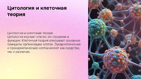 Цитология: наука о клетке и клеточная теория