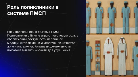 Роль поликлиники в системе ПМСП в Египте