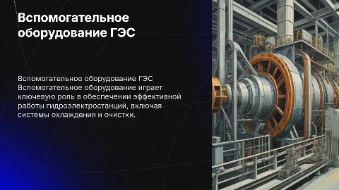 Вспомогательнот оборудование ГЭС
