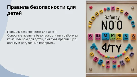 Правила безопасности при работе за компьютером для детей