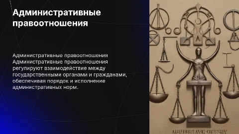 Административные правоотношения (с целями)