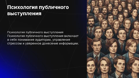 Психология публичного выступления