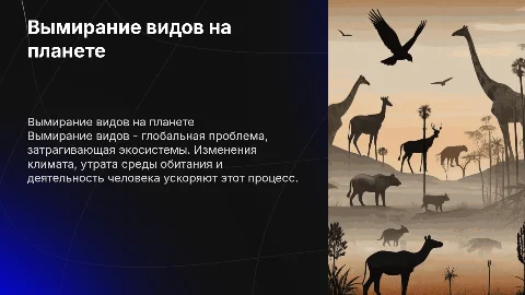 Вымирание животных и растений