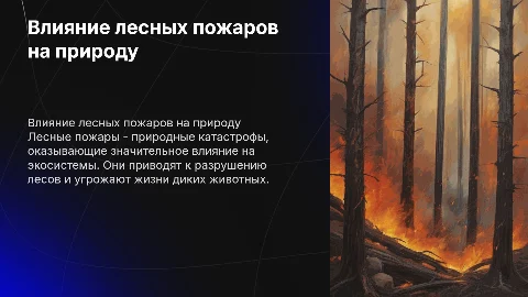 21. Лесные пожары