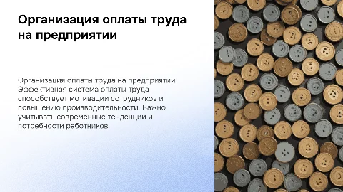 организация оплаты труда на предприятии