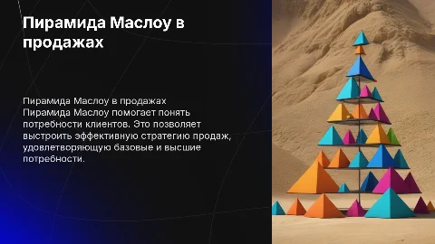 Пирамида Маслоу в продажах