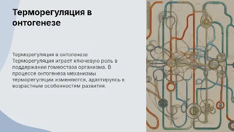 Терморегуляция: особенности на разных этапах онтогенеза