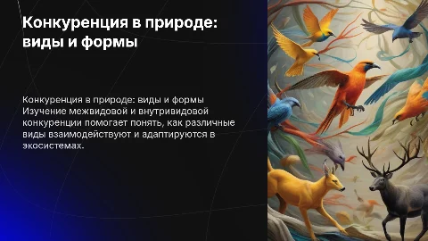 Конкуренция межвидовая и внутривидовая