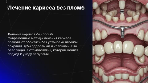 Вылечить кариес не равно ставить пломба