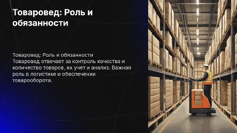 Товаровед и его обязанности
