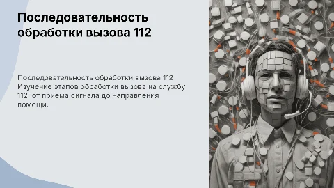 Последовательность обработки вызова на службу 112