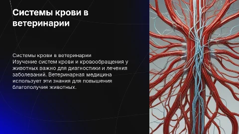 СИСТЕМЫ КРОВИ И КРОВООБРАЩЕНИЯ ВЕТЕРИНАРИЯ