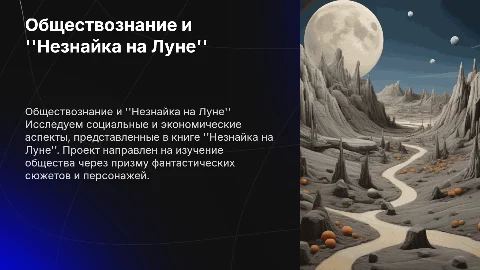 Обществознание через призму "Незнайки на Луне": Проект