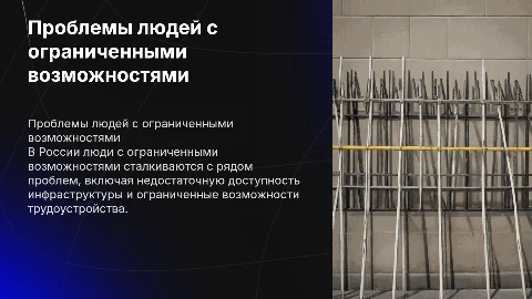 проблемы людей с ограниченными возможностями здоровья в России