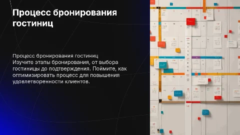 ПРОЦЕСС БРОНИРОВАНИЯ ГОСТИНИЧНЫХ УСЛУГ. Объёмно