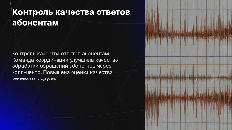 Контроль качества ответов абонентам через колл-центр