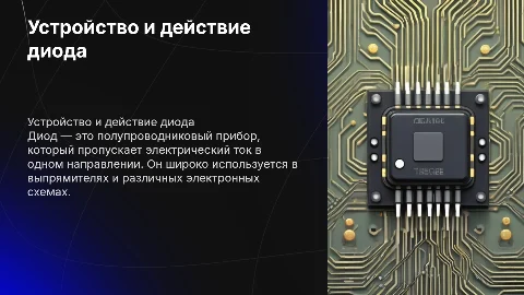Устройство, принцип действия и условное обозначение диода