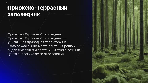 Приокско-Террасный заповедник