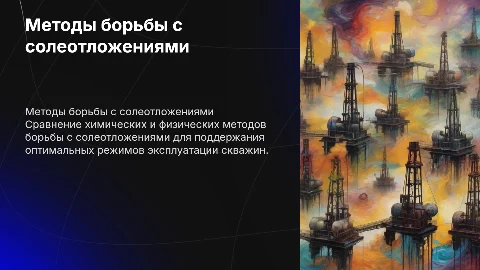 Сравнение методов борьбы с солеотложениями в скважинах