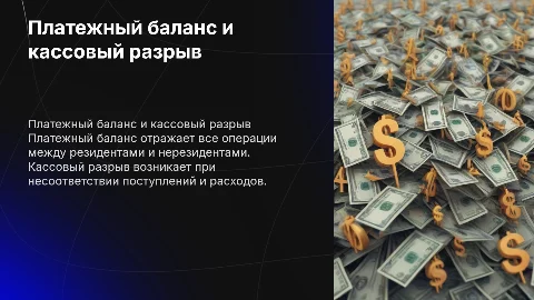 Платежный баланс, кассовый разрыв
