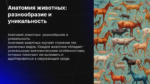 анатомия различных животных