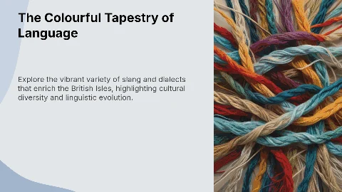 Презентация: Exploring Slang and Dialects Across the British Isles