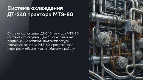 Система охлаждения двигателя ДТ-240 трактора МТЗ-80