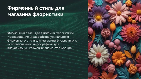 Презентация дипломной работы: фирменный стиль магазина флористики